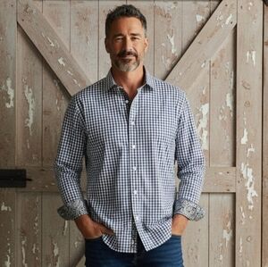 Men's Classic Gingham Button Down Shirt